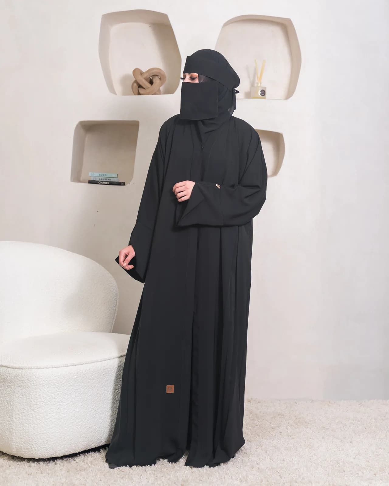 BEDOON ESSM GOLD BUTTERFLY ABAYA GBF01
