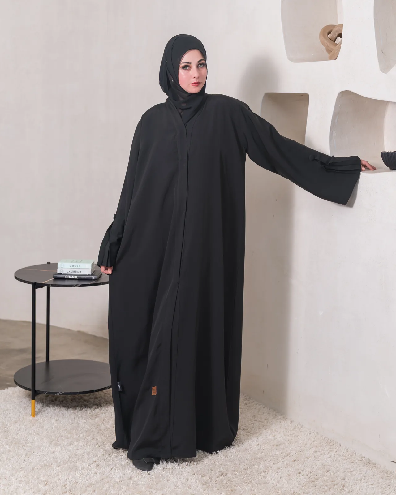 BEDOON ESSM SOALON CLASSIC ABAYA SBS01