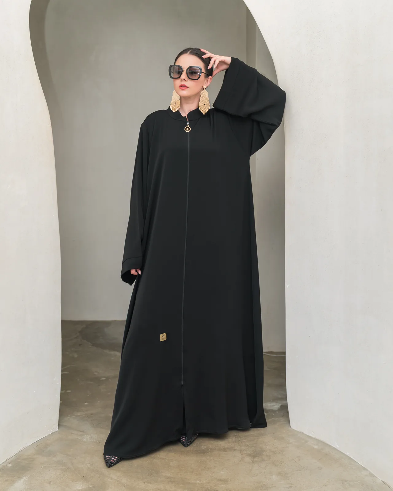 BEDOON ESSM CLASSIC FULL ZIP ABAYA CZF02
